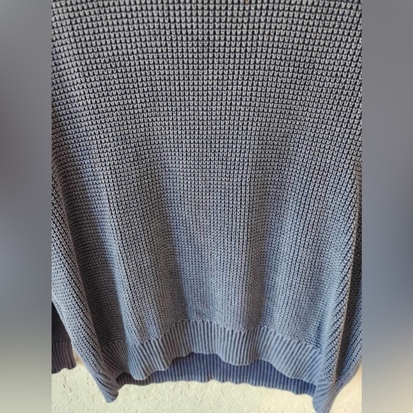 Tommy Bahama Men's Blue Half Zip Up Sweater Size Large - Picture 4 of 7